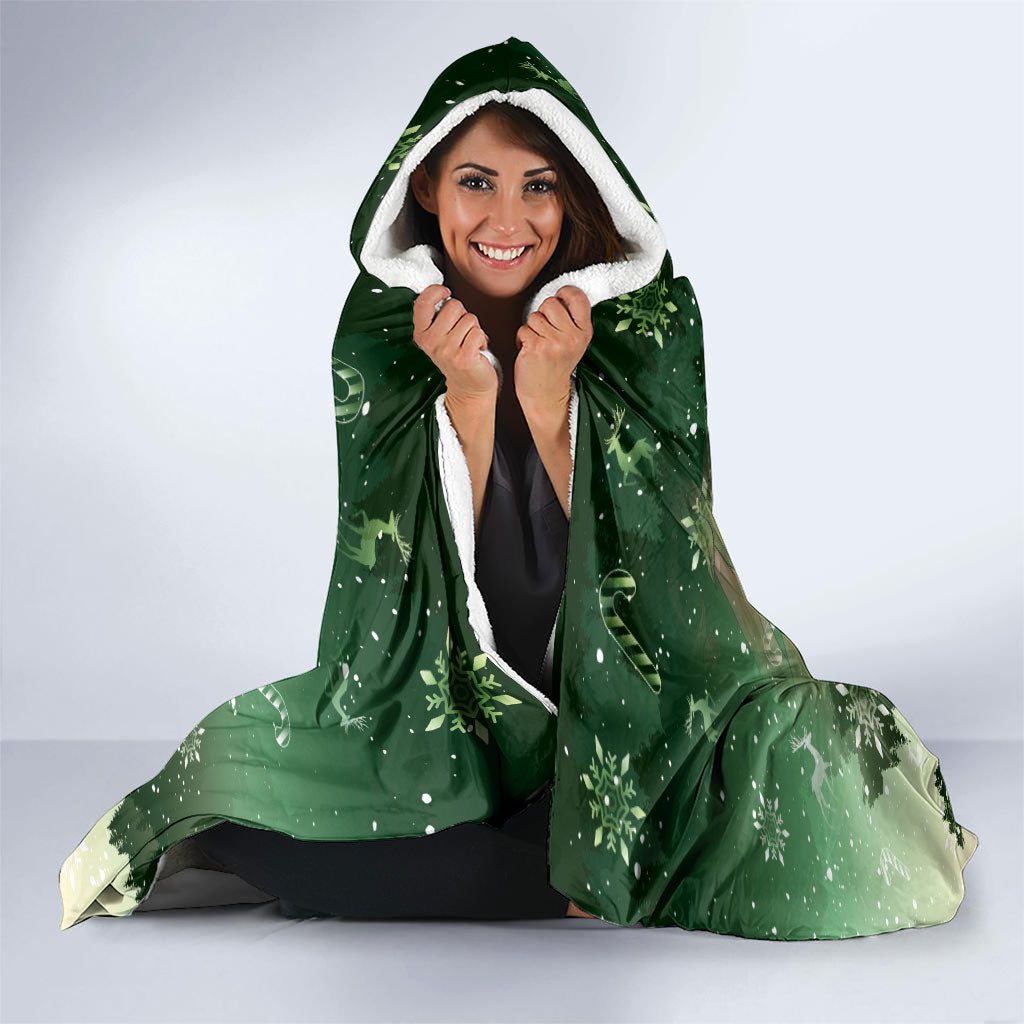 Aussie Festive Koala Christmas Hooded Blanket Koala-ty Time Flag Hammock Green Style