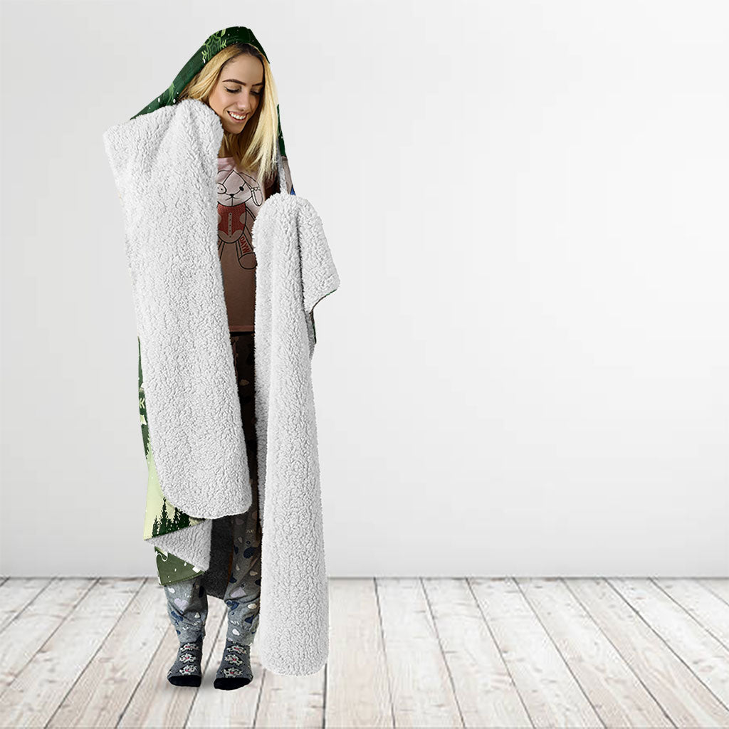 Aussie Festive Koala Christmas Hooded Blanket Koala-ty Time Flag Hammock Green Style