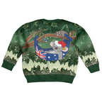 Aussie Festive Koala Christmas Kid Ugly Christmas Sweater Koala-ty Time Flag Hammock Green Style