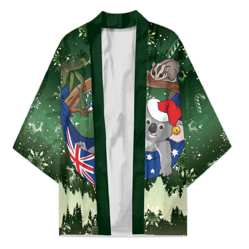 Aussie Festive Koala Christmas Kimono Koala-ty Time Flag Hammock Green Style