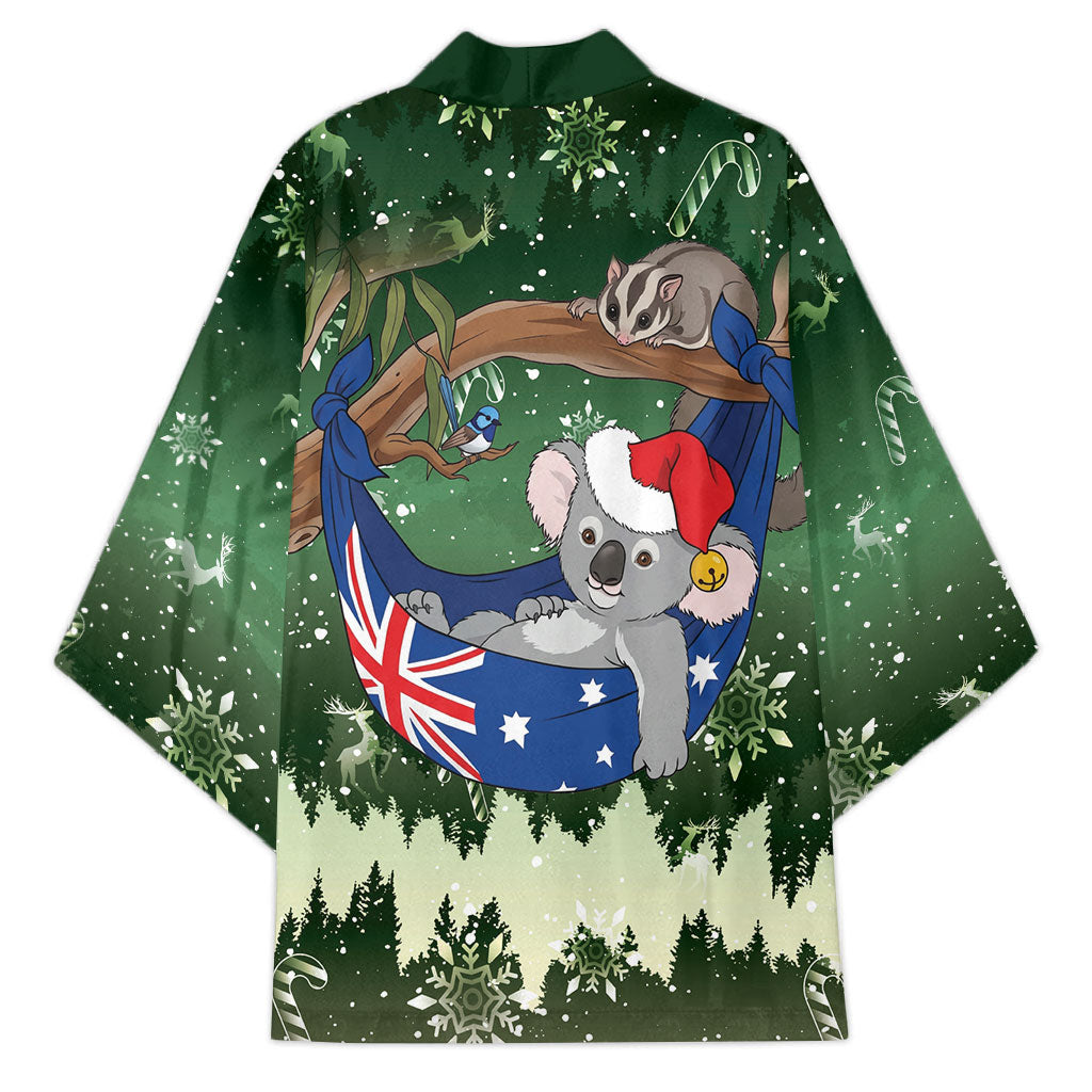 Aussie Festive Koala Christmas Kimono Koala-ty Time Flag Hammock Green Style