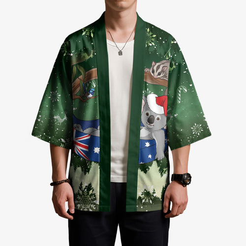 Aussie Festive Koala Christmas Kimono Koala-ty Time Flag Hammock Green Style