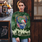 Aussie Festive Koala Christmas Ugly Christmas Sweater Koala-ty Time Flag Hammock Green Style