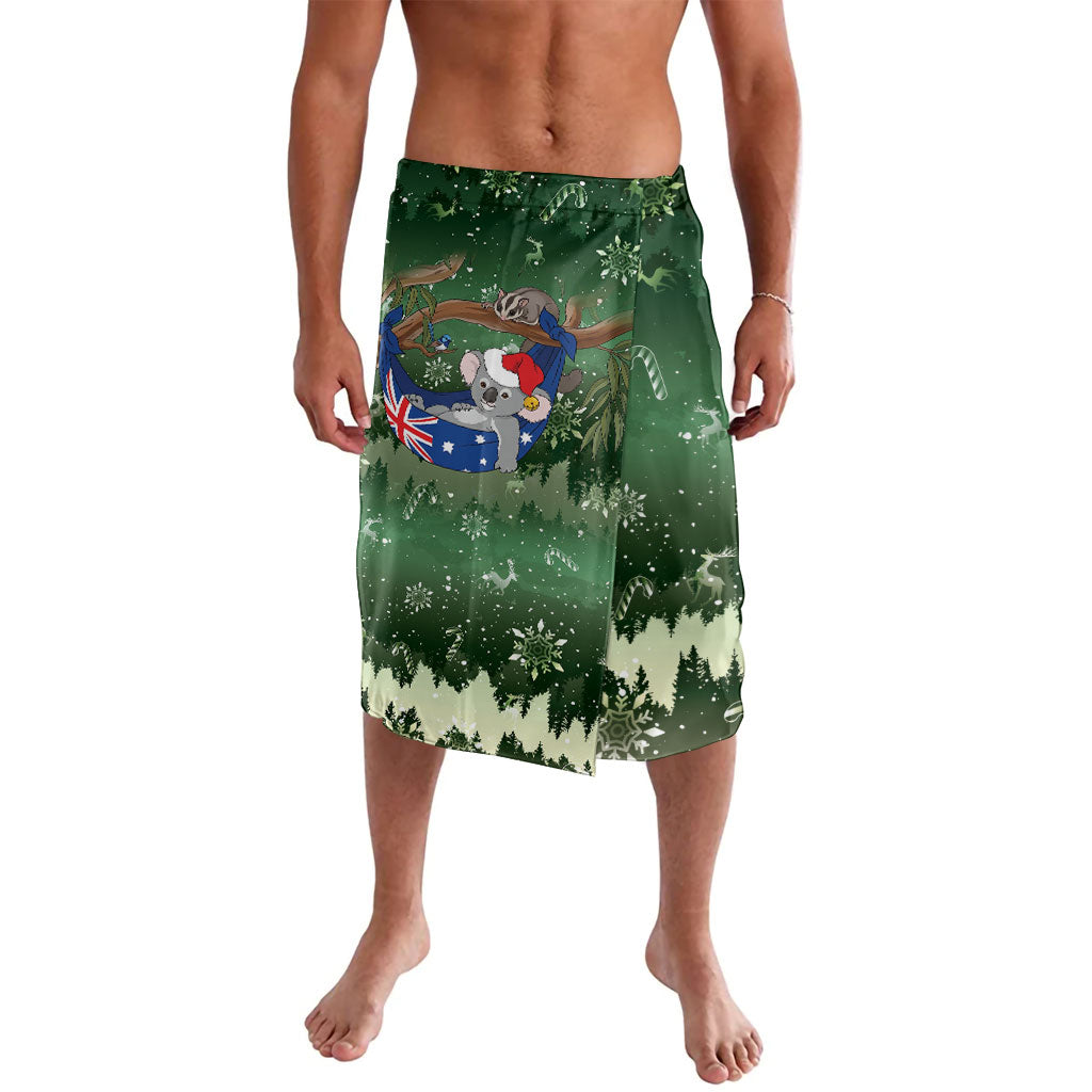 Aussie Festive Koala Christmas Lavalava Koala-ty Time Flag Hammock Green Style