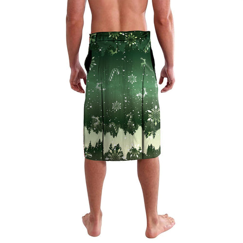 Aussie Festive Koala Christmas Lavalava Koala-ty Time Flag Hammock Green Style