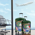 Aussie Festive Koala Christmas Luggage Cover Koala-ty Time Flag Hammock Green Style