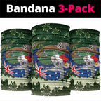 Aussie Festive Koala Christmas Neck Gaiter Koala-ty Time Flag Hammock Green Style