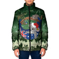 Aussie Festive Koala Christmas Padded Jacket Koala-ty Time Flag Hammock Green Style