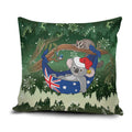 Aussie Festive Koala Christmas Pillow Cover Koala-ty Time Flag Hammock Green Style
