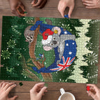 Aussie Festive Koala Christmas Puzzle Koala-ty Time Flag Hammock Green Style