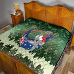 Aussie Festive Koala Christmas Quilt Koala-ty Time Flag Hammock Green Style