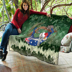 Aussie Festive Koala Christmas Quilt Koala-ty Time Flag Hammock Green Style