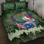 Aussie Festive Koala Christmas Quilt Bed Set Koala-ty Time Flag Hammock Green Style