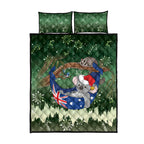 Aussie Festive Koala Christmas Quilt Bed Set Koala-ty Time Flag Hammock Green Style