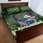 Aussie Festive Koala Christmas Quilt Bed Set Koala-ty Time Flag Hammock Green Style