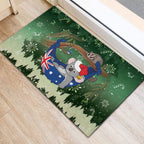 Aussie Festive Koala Christmas Rubber Doormat Koala-ty Time Flag Hammock Green Style