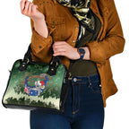 Aussie Festive Koala Christmas Shoulder Handbag Koala-ty Time Flag Hammock Green Style