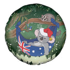 Aussie Festive Koala Christmas Spare Tire Cover Koala-ty Time Flag Hammock Green Style