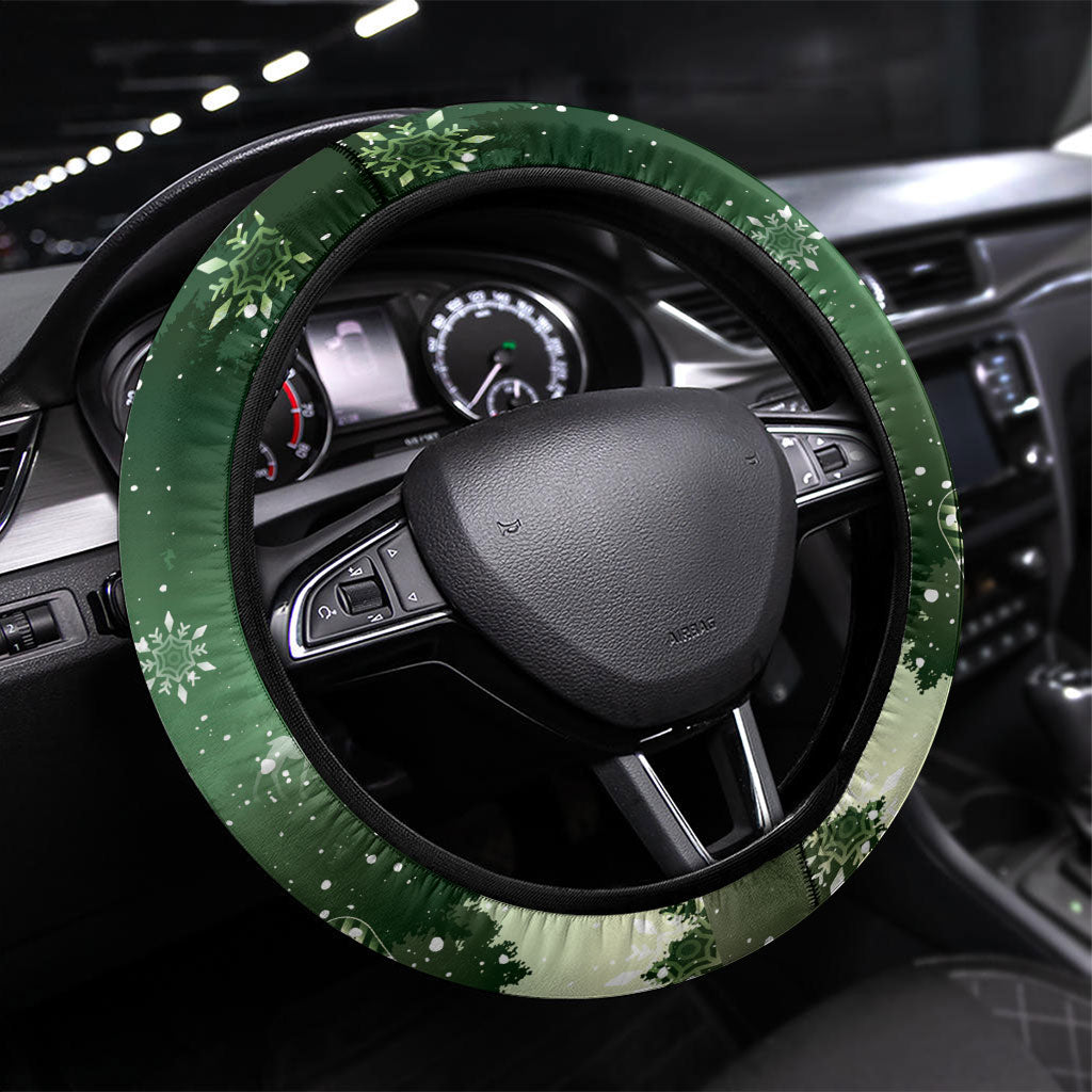 Aussie Festive Koala Christmas Steering Wheel Cover Koala-ty Time Flag Hammock Green Style
