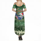 Aussie Festive Koala Christmas Summer Maxi Dress Koala-ty Time Flag Hammock Green Style