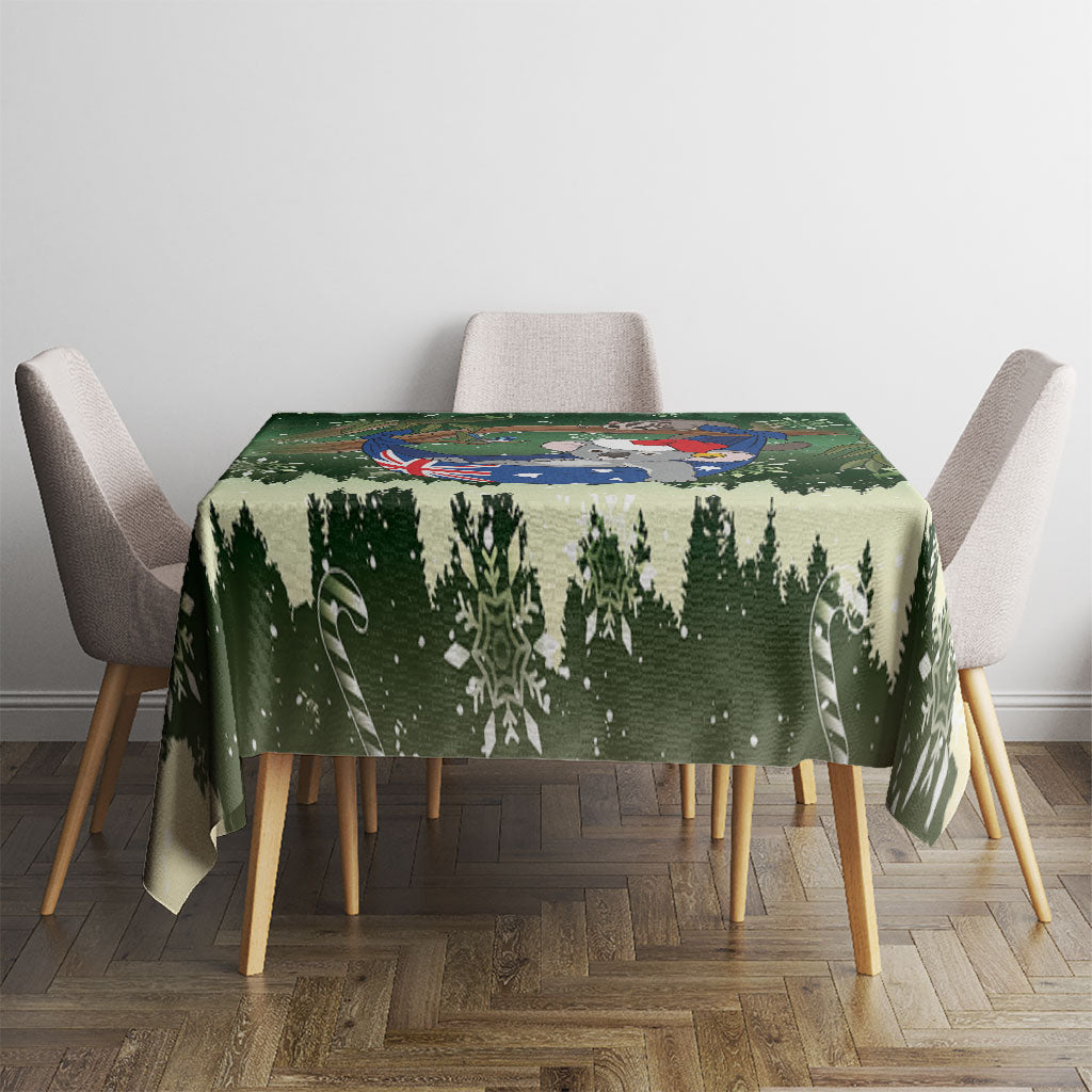 Aussie Festive Koala Christmas Tablecloth Koala-ty Time Flag Hammock Green Style