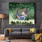 Aussie Festive Koala Christmas Tapestry Koala-ty Time Flag Hammock Green Style