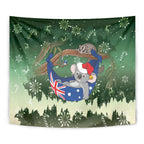 Aussie Festive Koala Christmas Tapestry Koala-ty Time Flag Hammock Green Style