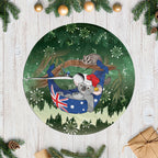 Aussie Festive Koala Christmas Tree Skirt Koala-ty Time Flag Hammock Green Style