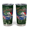 Aussie Festive Koala Christmas Tumbler Cup Koala-ty Time Flag Hammock Green Style