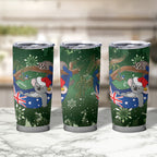 Aussie Festive Koala Christmas Tumbler Cup Koala-ty Time Flag Hammock Green Style