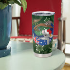 Aussie Festive Koala Christmas Tumbler Cup Koala-ty Time Flag Hammock Green Style