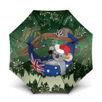 Aussie Festive Koala Christmas Umbrella Koala-ty Time Flag Hammock Green Style