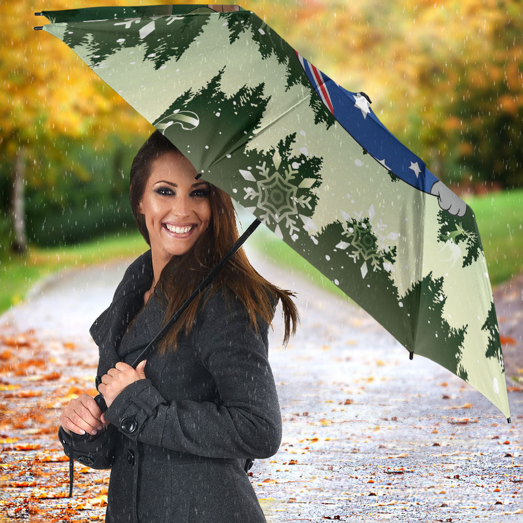 Aussie Festive Koala Christmas Umbrella Koala-ty Time Flag Hammock Green Style