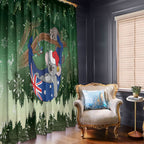 Aussie Festive Koala Christmas Window Curtain Koala-ty Time Flag Hammock Green Style
