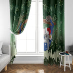 Aussie Festive Koala Christmas Window Curtain Koala-ty Time Flag Hammock Green Style