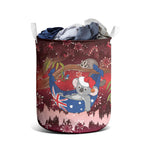 Aussie Festive Koala Christmas Laundry Basket Koala-ty Time Flag Hammock Red Style