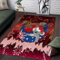 Aussie Festive Koala Christmas Area Rug Koala-ty Time Flag Hammock Red Style
