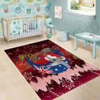 Aussie Festive Koala Christmas Area Rug Koala-ty Time Flag Hammock Red Style