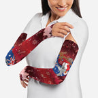 Aussie Festive Koala Christmas Arm Sleeves Koala-ty Time Flag Hammock Red Style