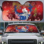 Aussie Festive Koala Christmas Auto Sun Shade Koala-ty Time Flag Hammock Red Style
