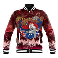 Aussie Festive Koala Christmas Baseball Jacket Koala-ty Time Flag Hammock Red Style