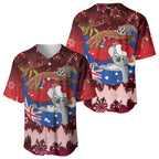 Aussie Festive Koala Christmas Baseball Jersey Koala-ty Time Flag Hammock Red Style
