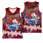 Aussie Festive Koala Christmas Basketball Jersey Koala-ty Time Flag Hammock Red Style
