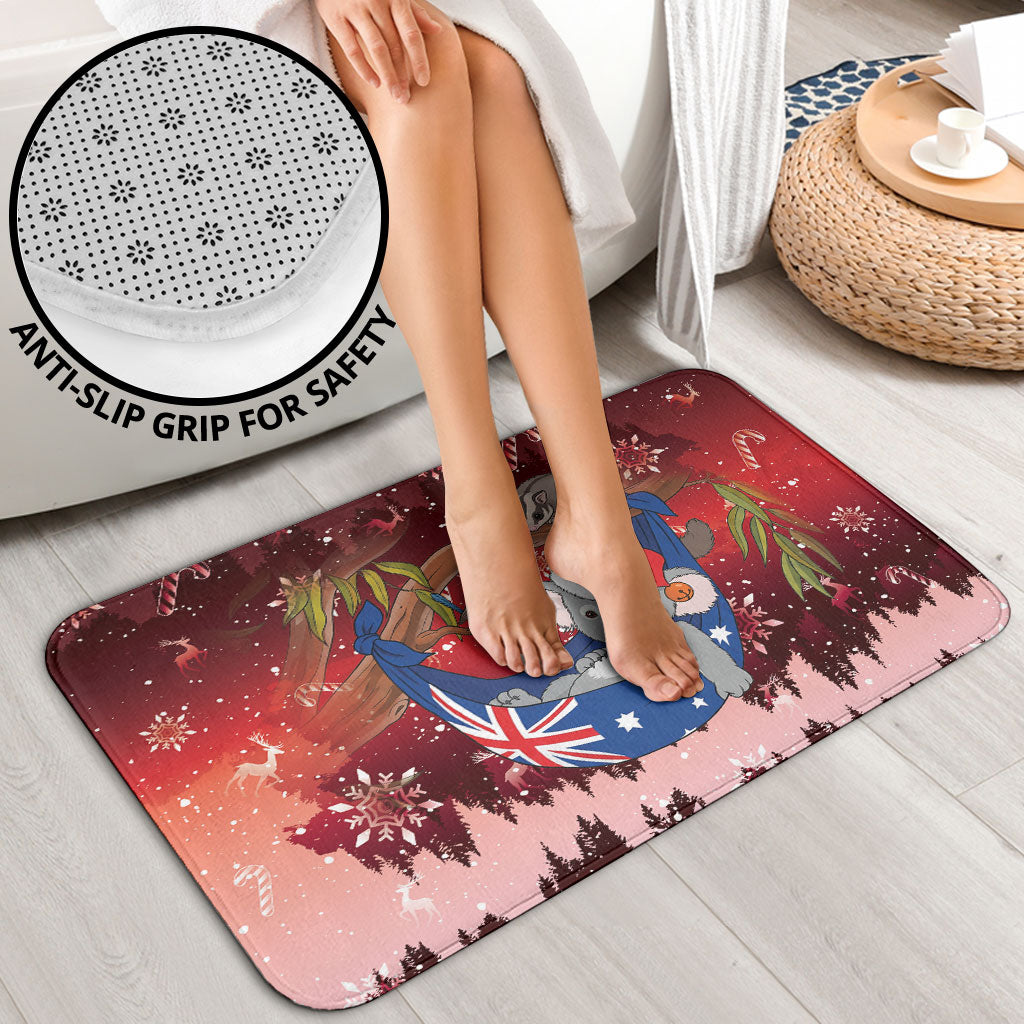 Aussie Festive Koala Christmas Bathroom Set Koala-ty Time Flag Hammock Red Style