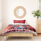 Aussie Festive Koala Christmas Bedding Set Koala-ty Time Flag Hammock Red Style