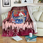 Aussie Festive Koala Christmas Blanket Koala-ty Time Flag Hammock Red Style