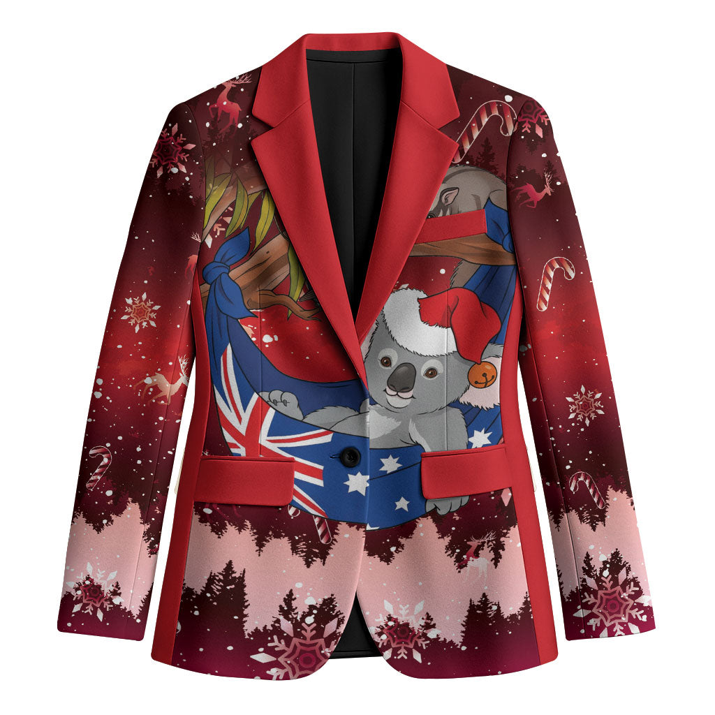 Aussie Festive Koala Christmas Blazer Koala-ty Time Flag Hammock Red Style