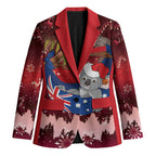 Aussie Festive Koala Christmas Blazer Koala-ty Time Flag Hammock Red Style