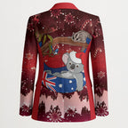 Aussie Festive Koala Christmas Blazer Koala-ty Time Flag Hammock Red Style