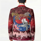Aussie Festive Koala Christmas Blazer Koala-ty Time Flag Hammock Red Style